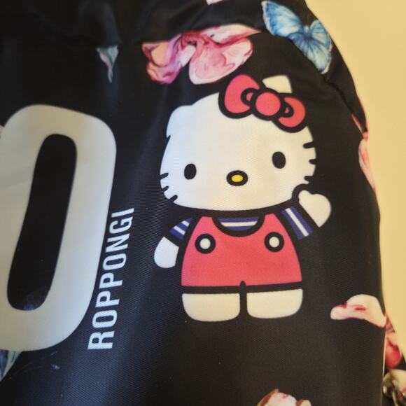 ROBIN RUTH x Hello Kitty Backpack Black Tokyo City Cherry Blossom Rare Find main image 9